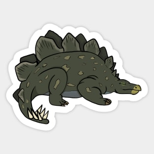 Lying Stegosaurus Sticker